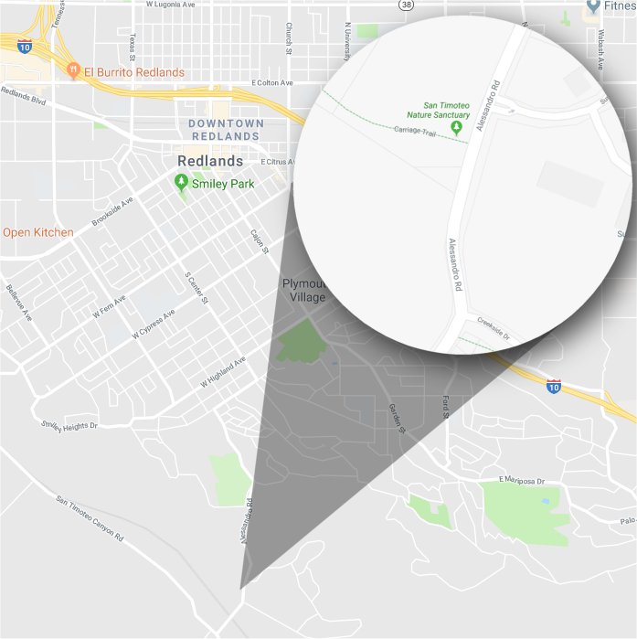 San Timeteo Canyon - Carriage Trail Map in Redlands CA