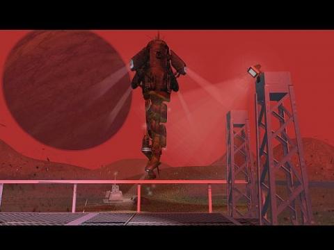 Ship Landing on Mars Ship Landing on Mars