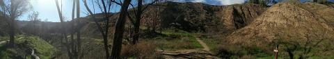 the trail follows a canyon offshoot san timoteo redlands